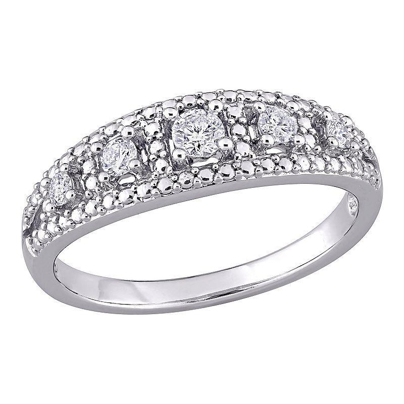 Stella Grace 10K White Gold 1/4 Carat T.W. Diamond Ring, Womens Product Image