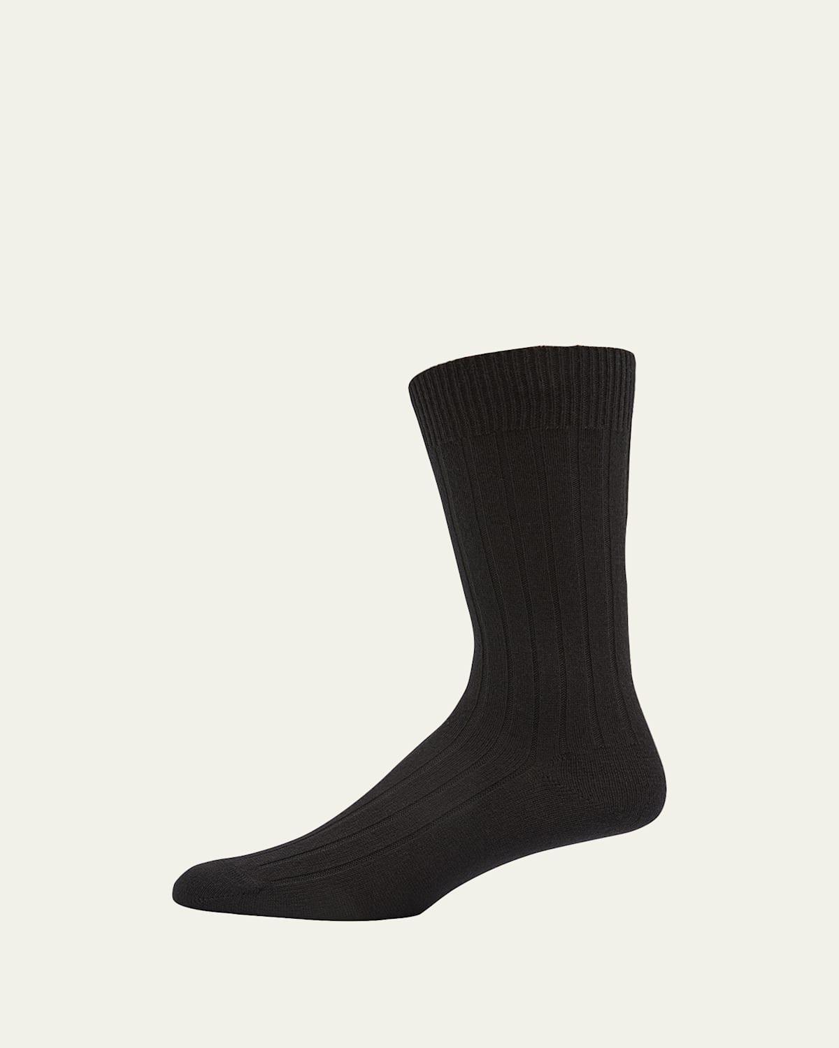 Mens Cashmere Mid-Calf Socks Product Image