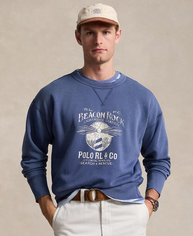 Mens Cotton-Blend Crewneck Sweatshirt Product Image