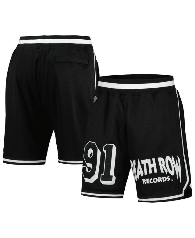 Mens Black Death Row Records Basketball Shorts Product Image