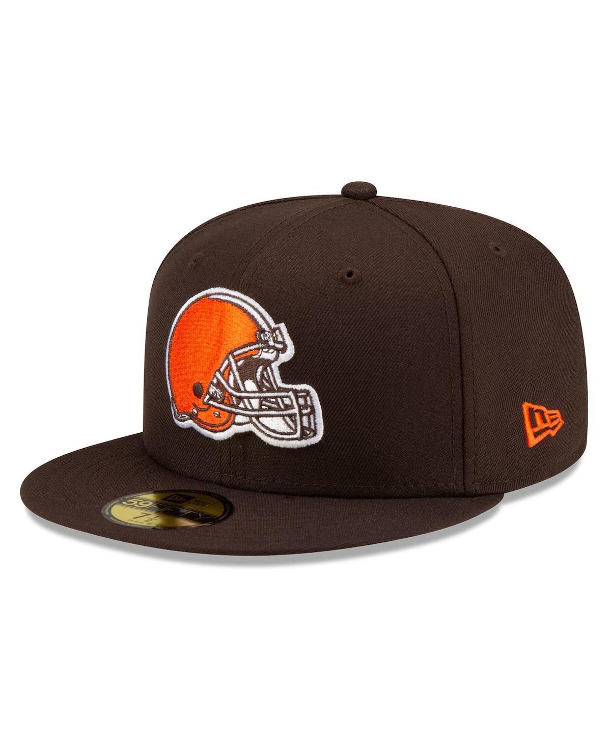 Mens New Era Cleveland s Basic 59FIFTY Fitted Hat Product Image