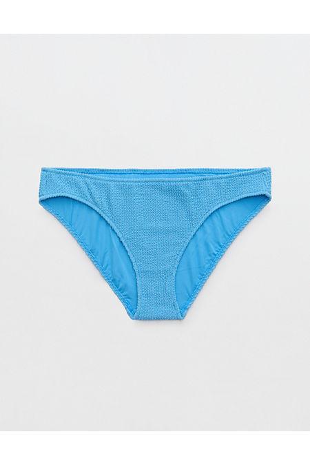 Aerie Shine Crinkle Full Coverage Bikini Bottom Women's Product Image