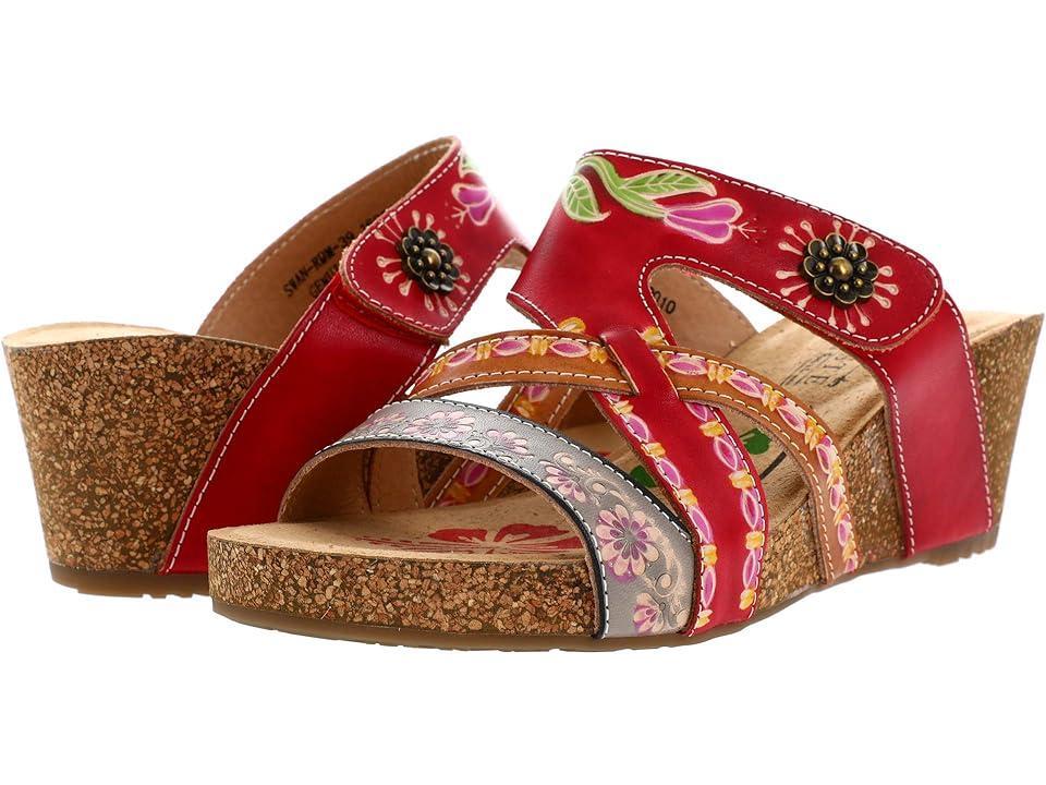 L'Artiste by Spring Step Swan (Red Multi Leather) Women's Shoes Product Image