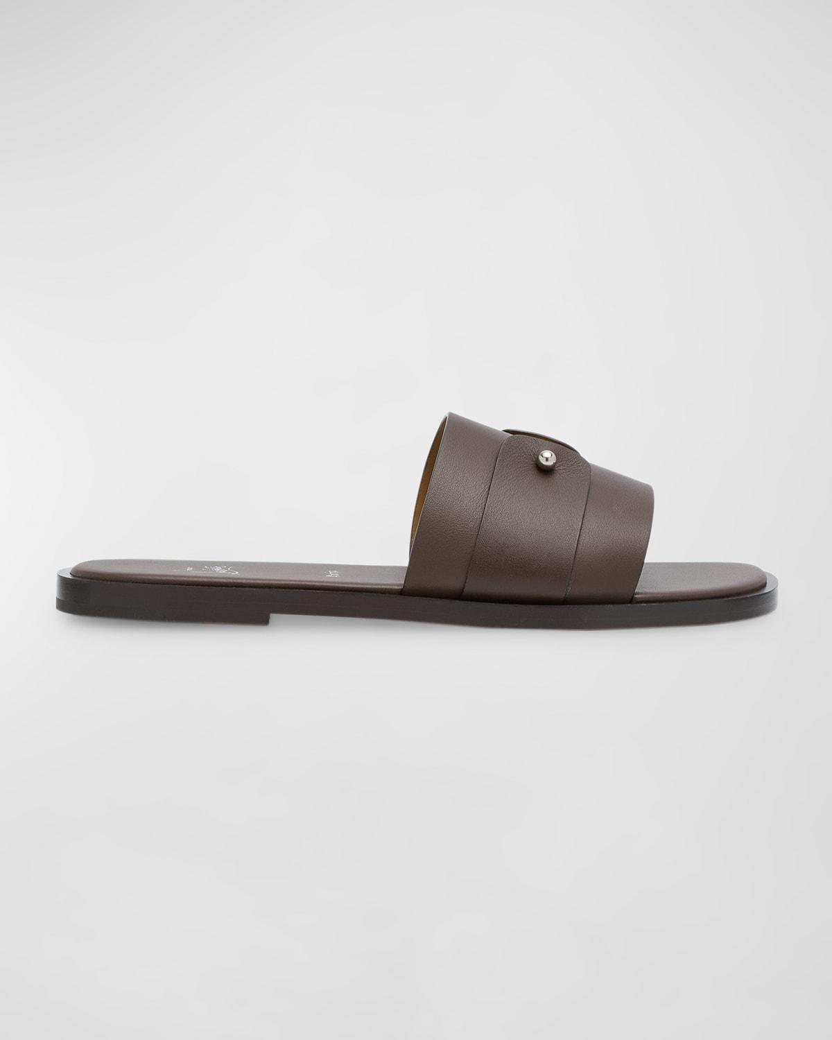 Mens Chambelimule Leather Slides Product Image