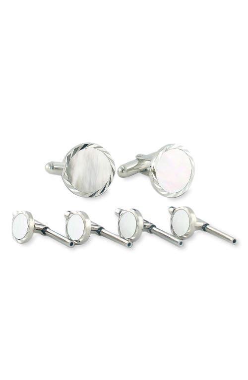 David Donahue Mother-of-Pearl Cuff Link & Stud Set Product Image