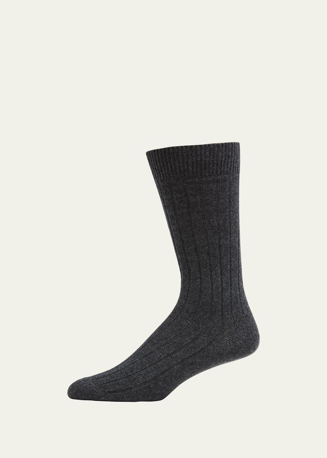 Mens Cashmere Mid-Calf Socks Product Image