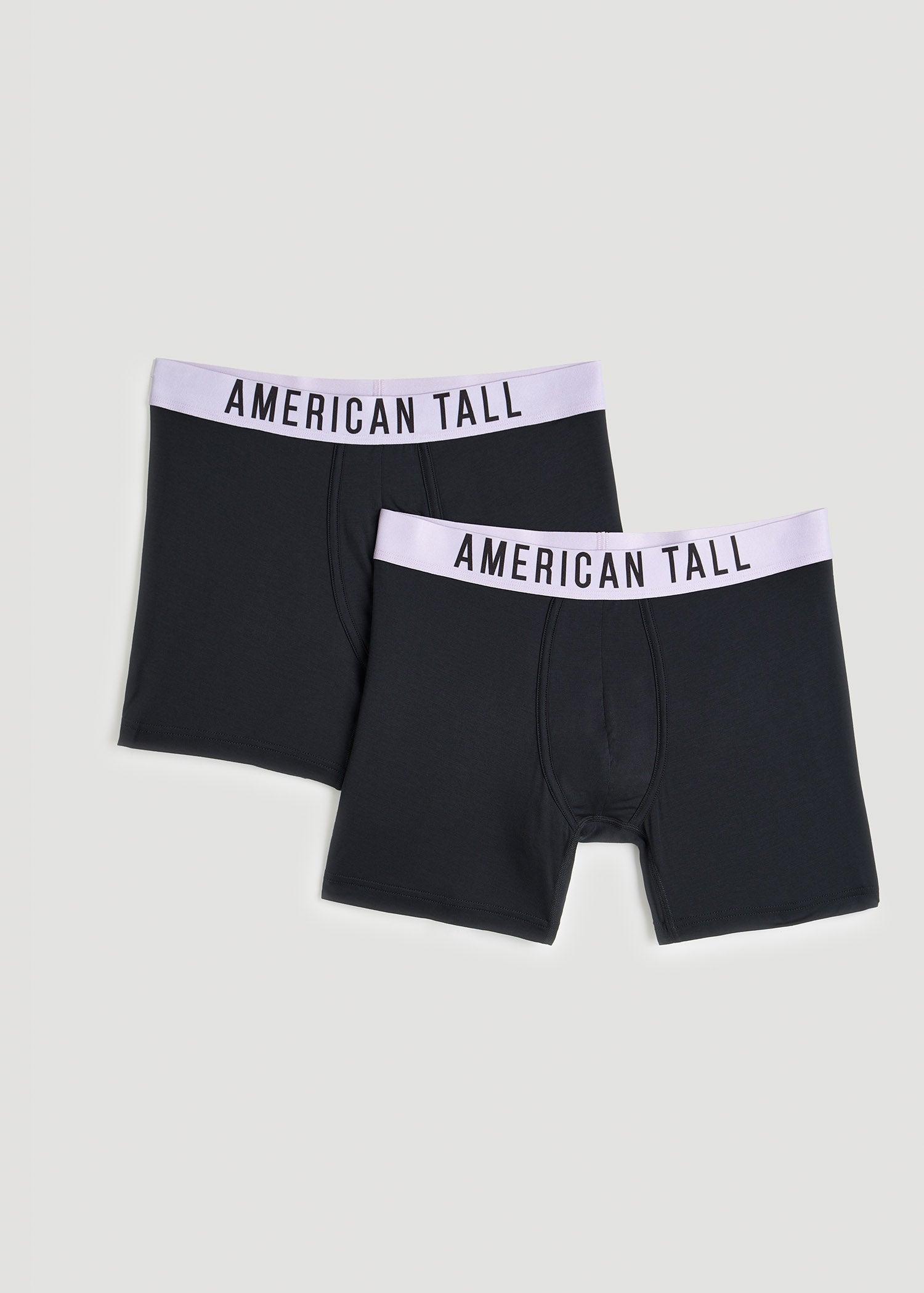 Men's Tall Original Boxer Briefs in Black | 2-Pack Male Product Image