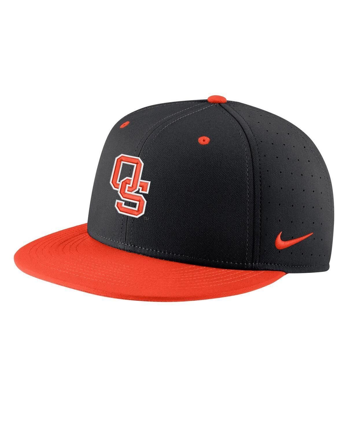 Mens Nike Black Oklahoma State Cowboys Aero True Baseball Performance Fitted Hat Product Image