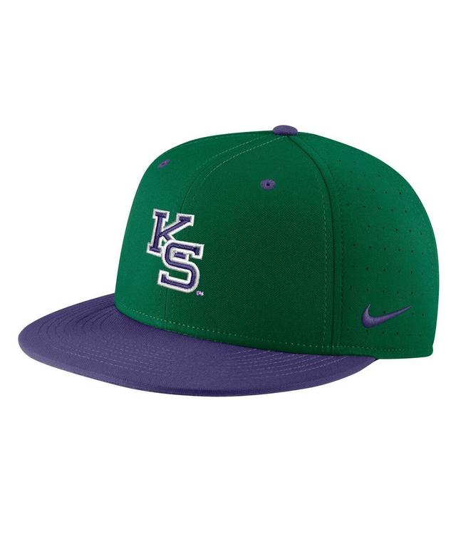 Mens Nike Green Kansas State Wildcats Aero True Baseball Performance Fitted Hat Product Image