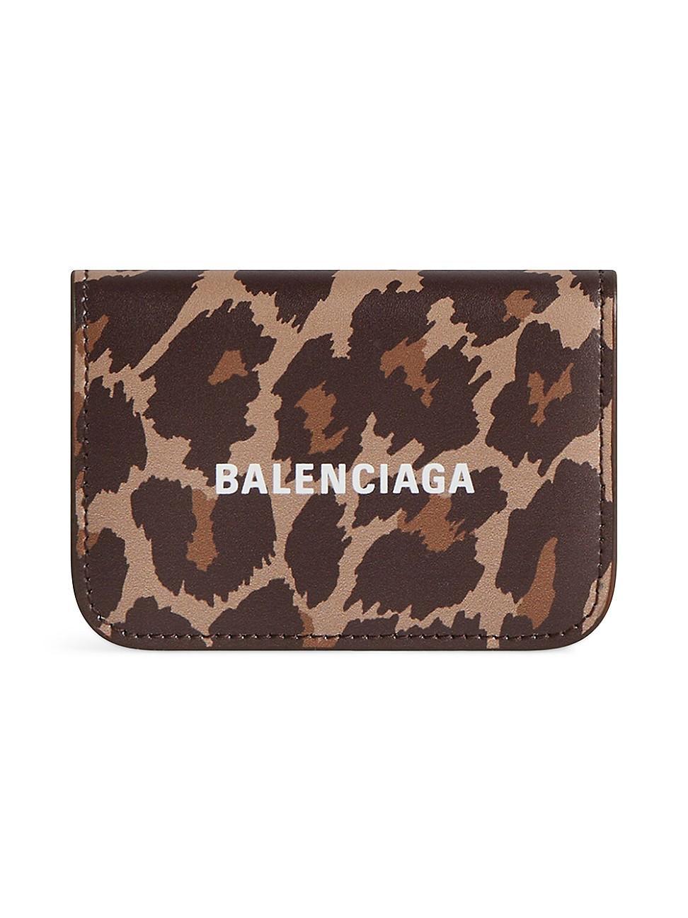 Womens Cash Mini Wallet with Leopard Print Product Image