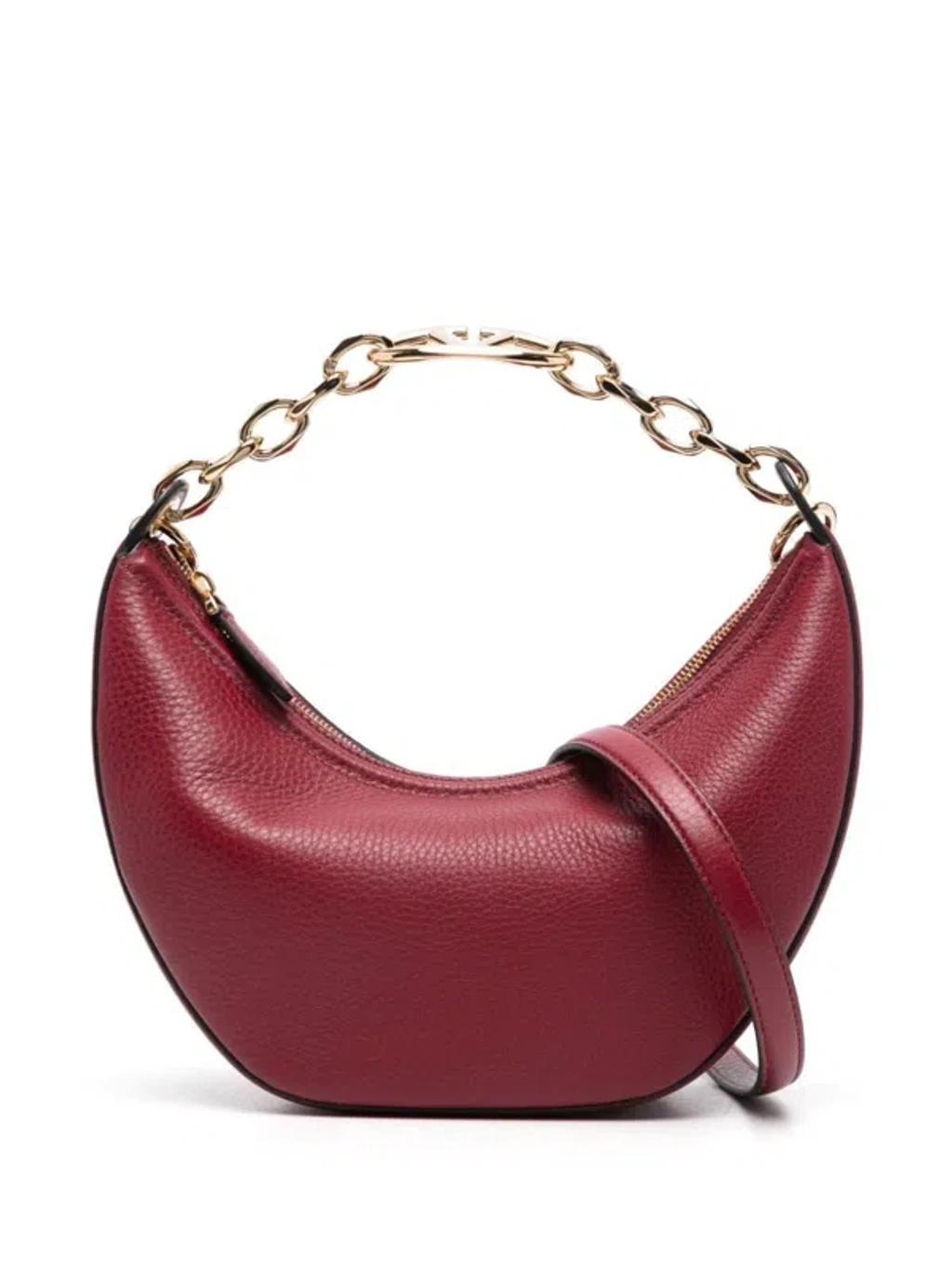 Small Vlogo Moon Shoulder Bag In Deepscarl Product Image