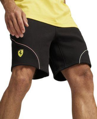 Puma Mens Ferrari Race Regular-Fit Piped 8 Fleece Shorts Product Image