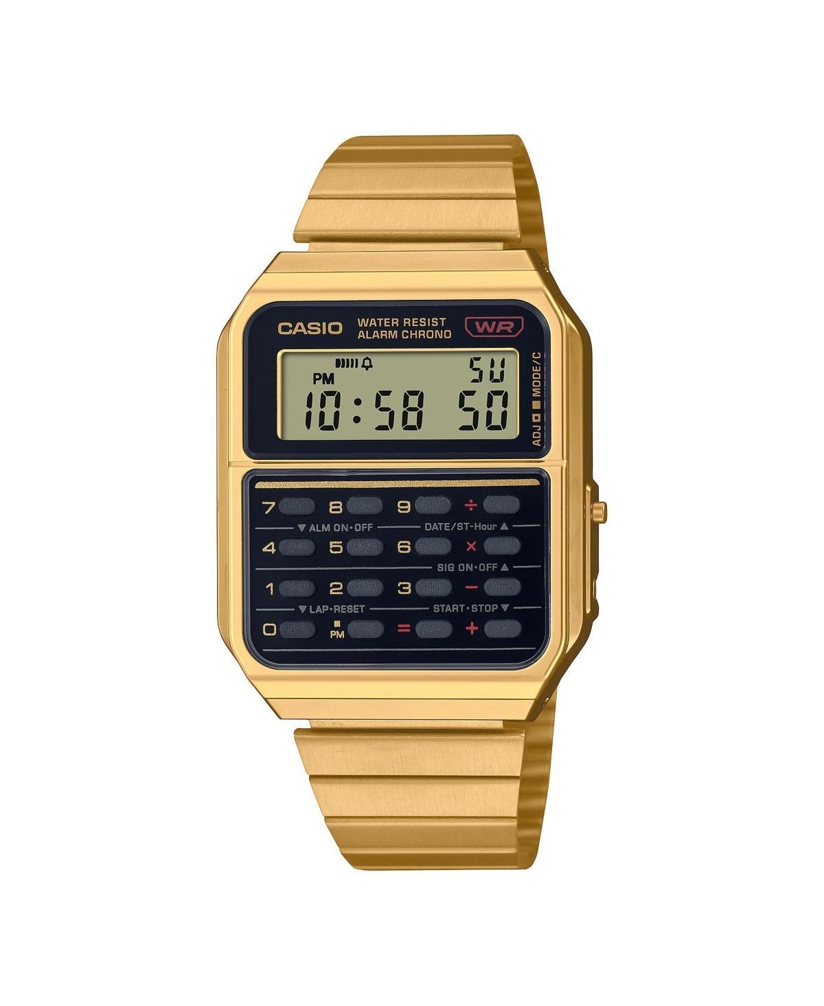 G-Shock Mens Digital Gold Tone Stainless Steel Bracelet Watch Product Image