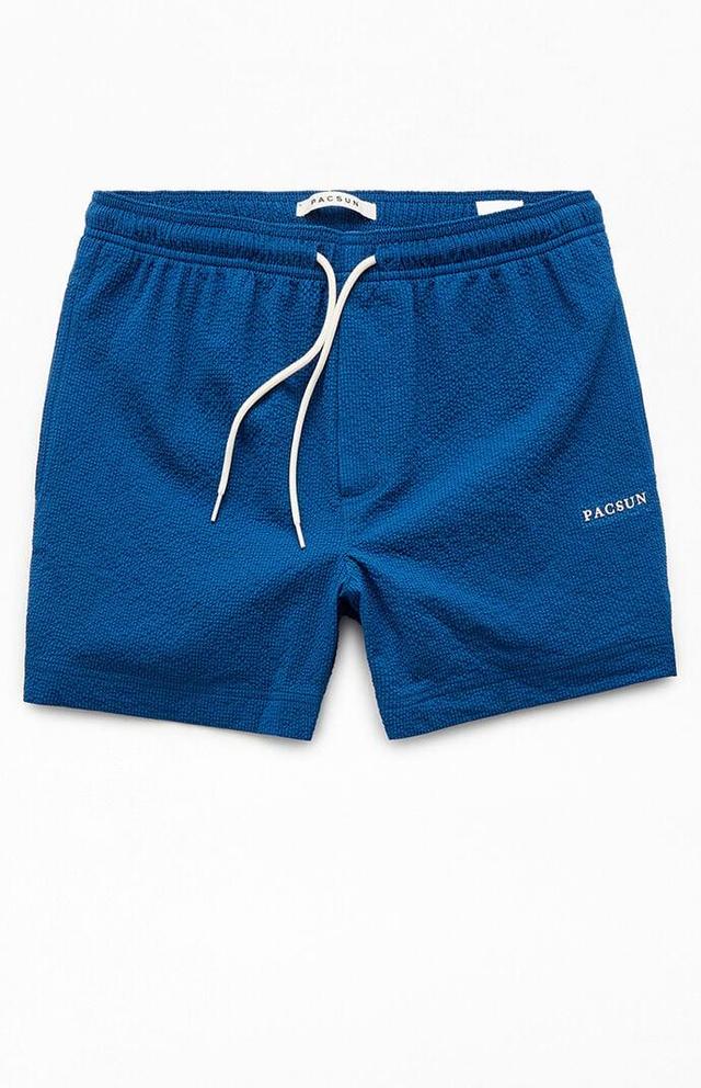 Men's Sail Seersucker 4.5" Swim Trunks Product Image