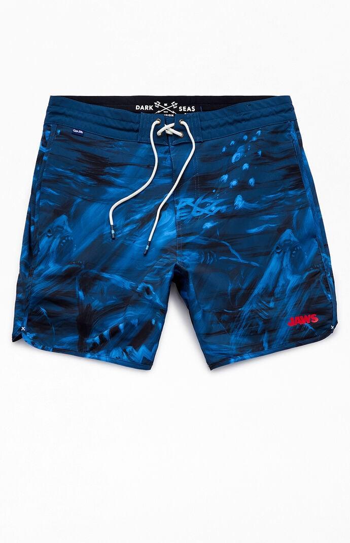 Dark Seas Men's x Jaws Benchley 17" Boardshorts Product Image