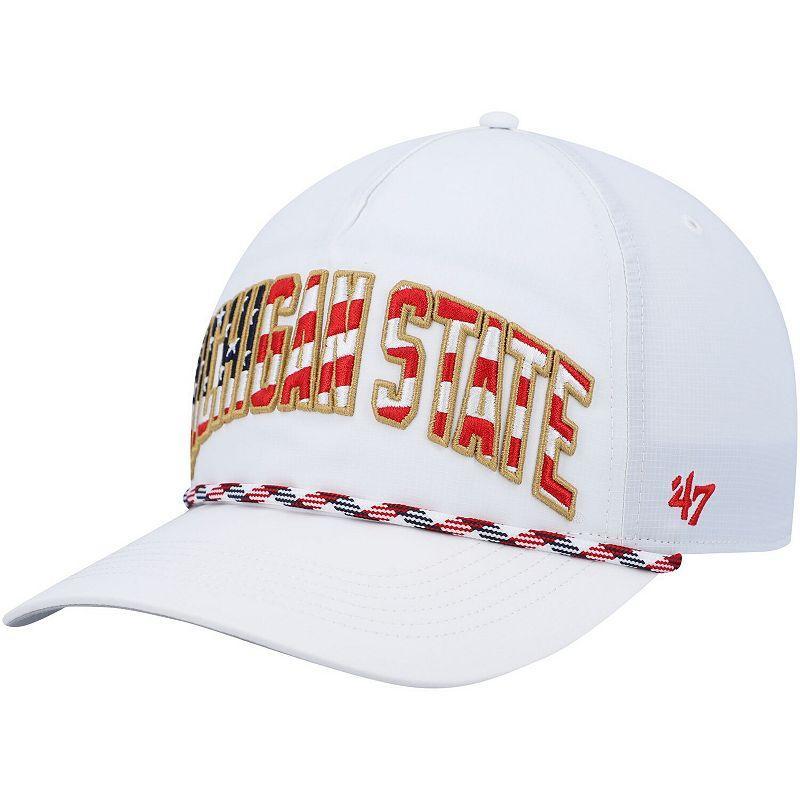 Mens 47 Michigan State Spartans Stars and Stripes Flag Flutter Hitch Snapback Hat Product Image