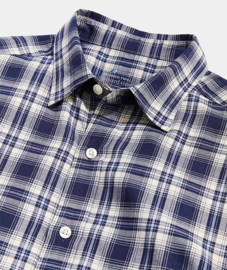 On-The-Go Brushed Twill Plaid Shirt Product Image