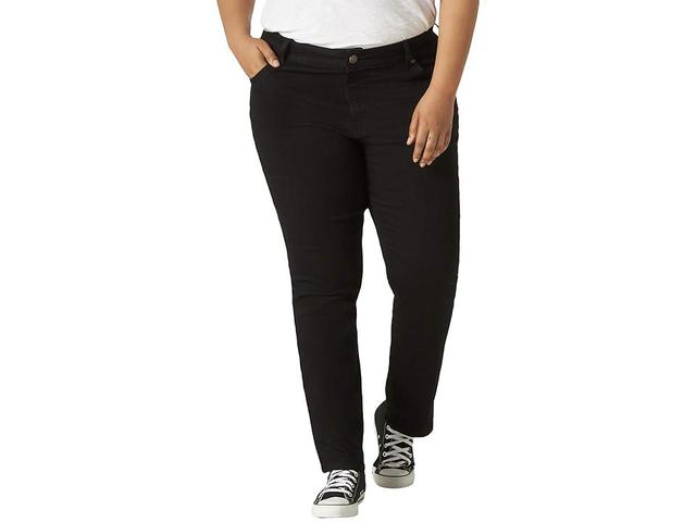 Plus Size Lee Legendary Straight Leg Jeans, Womens Black Product Image