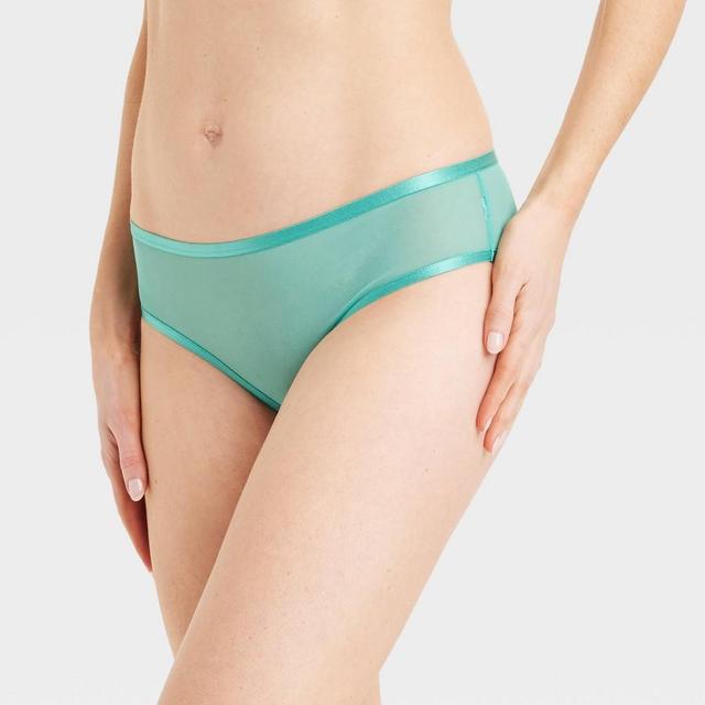 Womens Mesh Cheeky Underwear - Auden Jade M Product Image