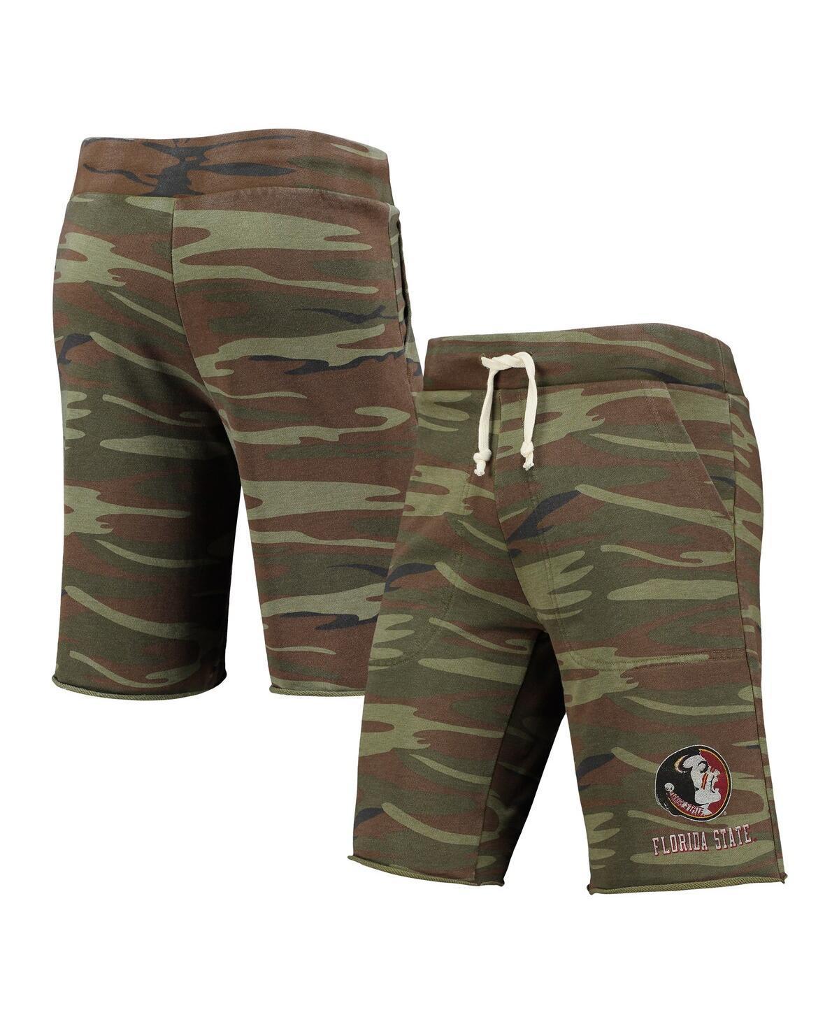 Mens Camo Distressed Alternative Apparel Florida State Seminoles Victory Lounge Shorts Product Image