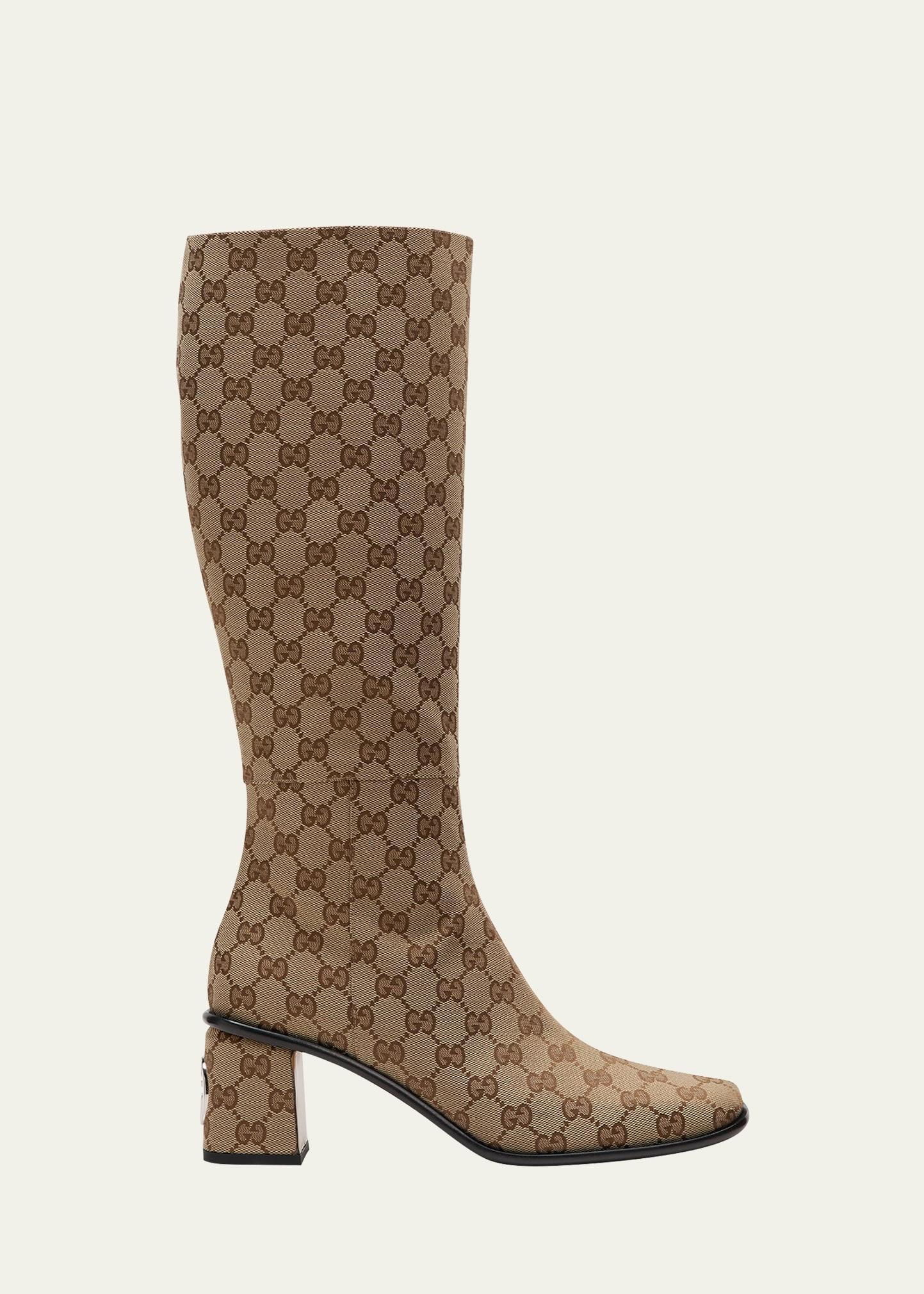 Onyx GG Monogram Knee Boots Product Image