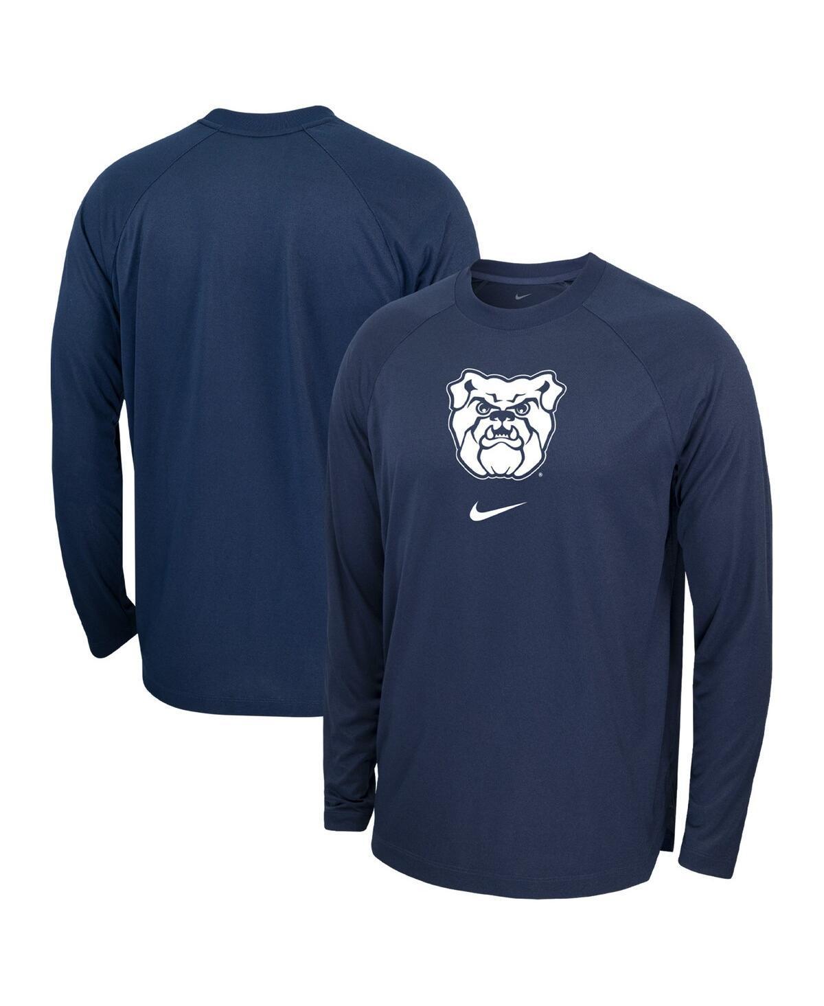 Mens Nike Navy Butler Bulldogs Basketball Spotlight Raglan Performance Long Sleeve T-Shirt BUT Blue Product Image