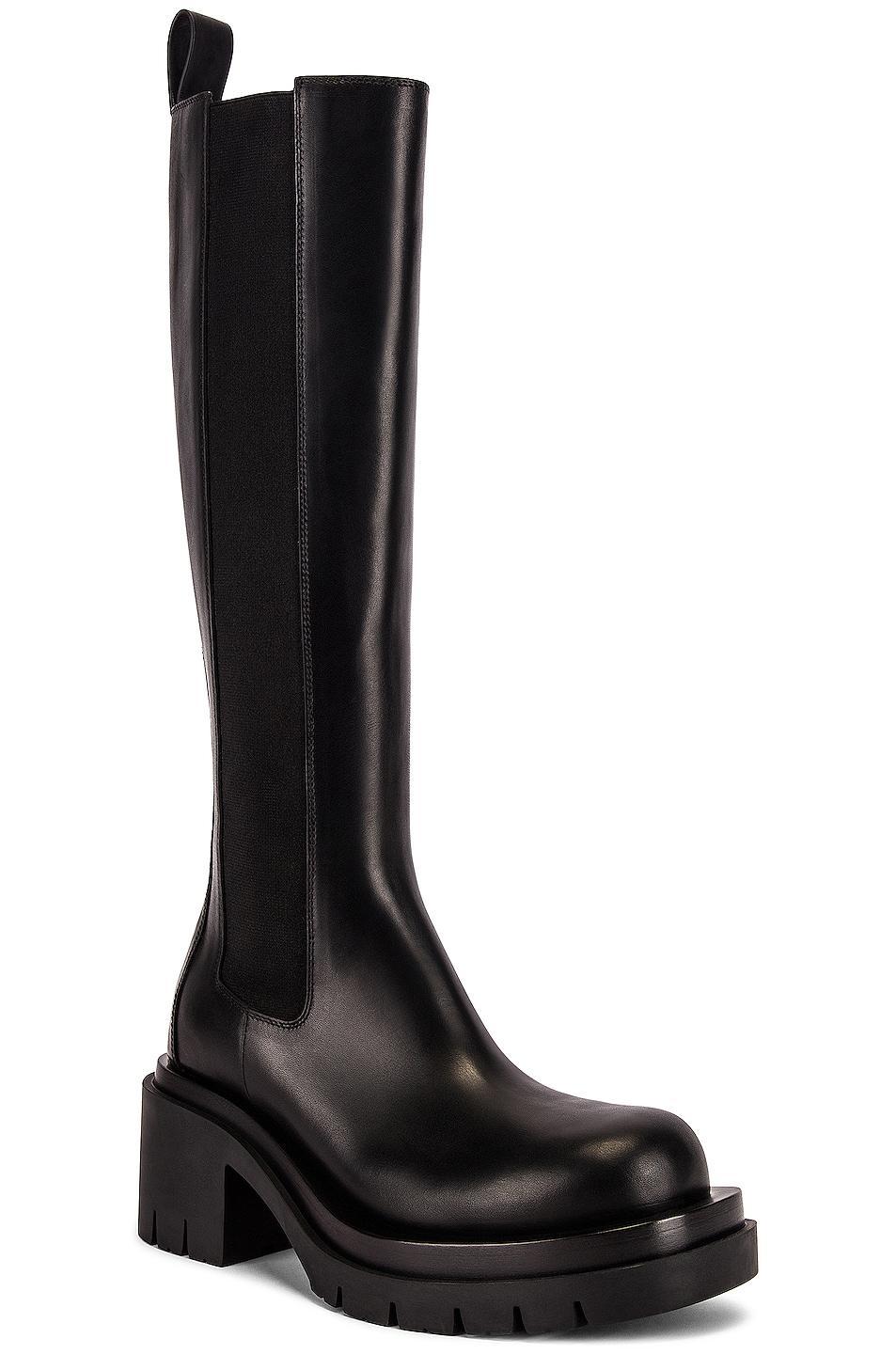 Bottega Veneta - Women's The Lug Knee High Boots - Black - IT 35 - Moda Operandi Product Image