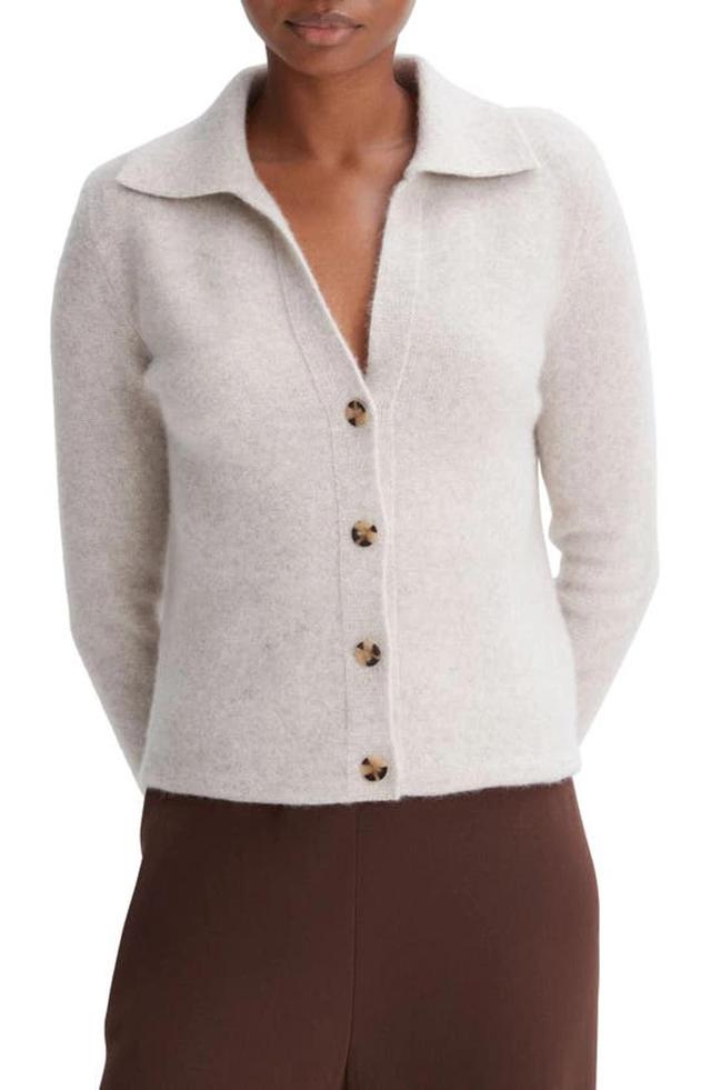 Boiled Cashmere Cardigan Sweater In Marble Product Image