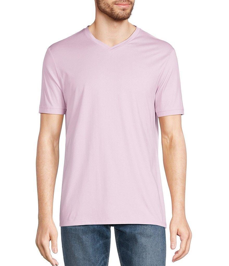 Murano Liquid Luxury Slim Fit Short-Sleeve V-Neck T-Shirt Product Image