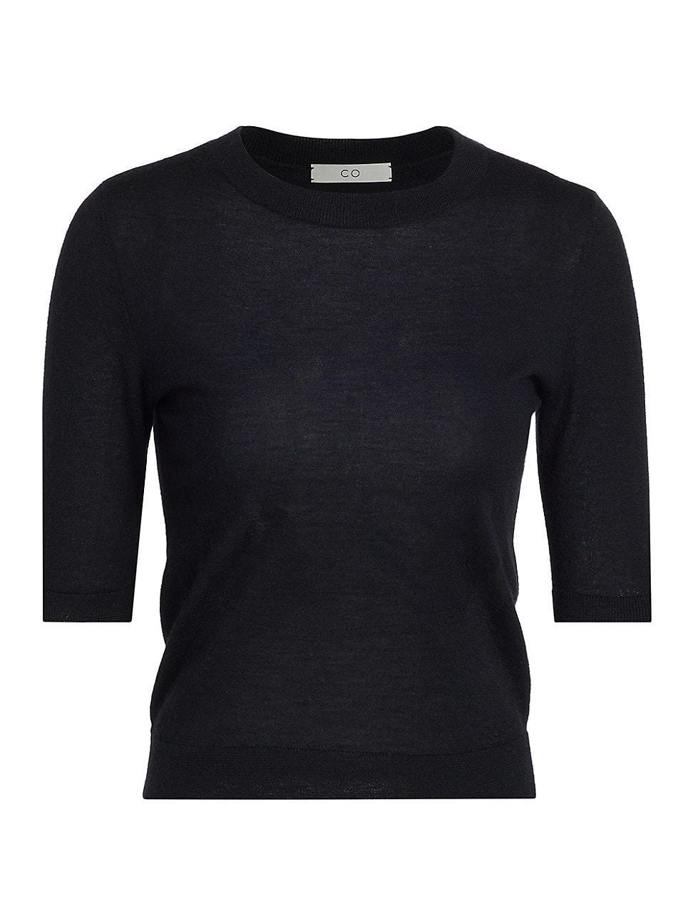 Womens Cashmere Crewneck Sweater Product Image