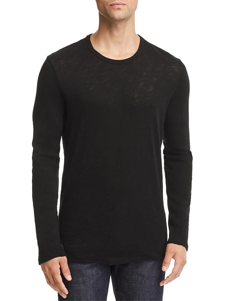 Mens Distressed Long Sleeve T-Shirt Product Image