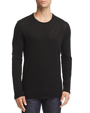 Mens Distressed Long Sleeve T-Shirt Product Image