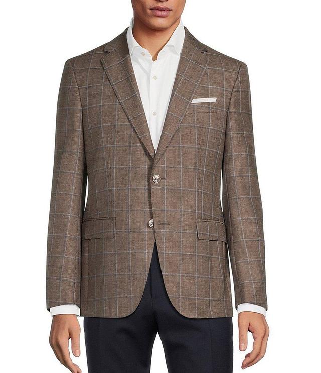 Hugo Boss Slim Fit Notch Lapel Fancy Pattern Sport Coat Product Image