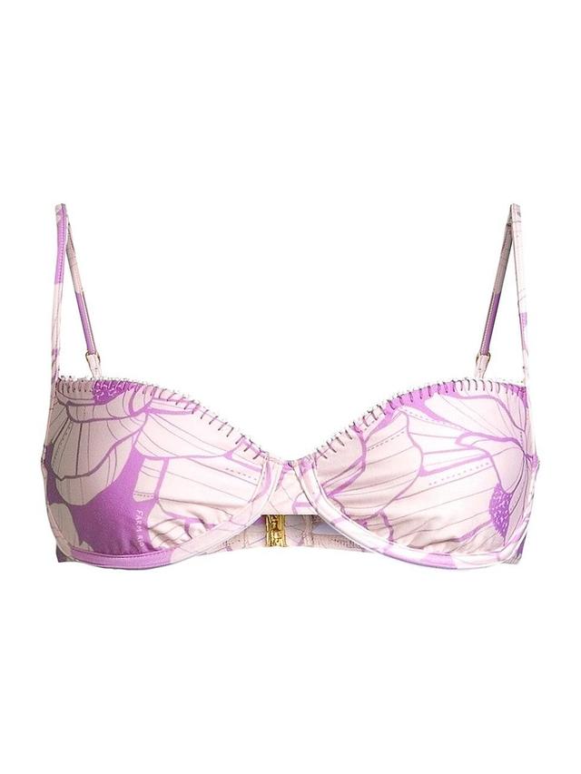 Womens Paula Floral Underwire Bikini Top Product Image