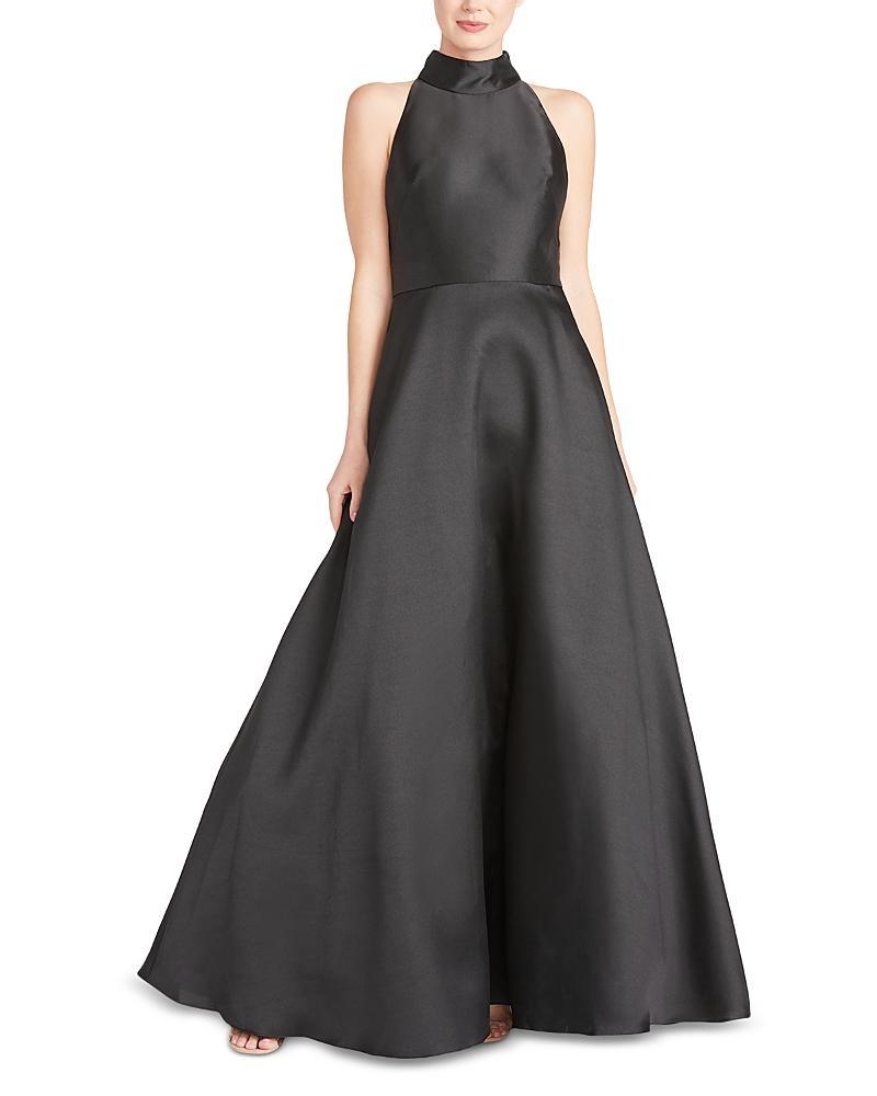 Womens Halter Satin Ball Gown Product Image