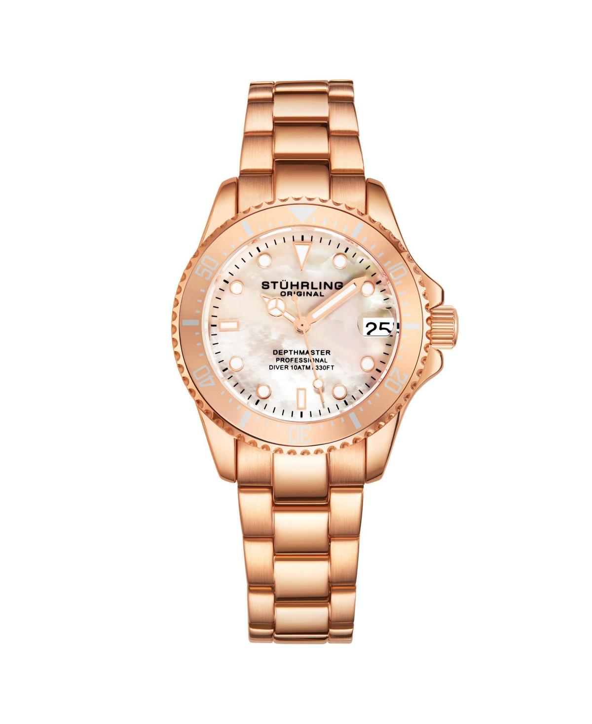 Stuhrling Womens Diver Depth master 3950L Quartz 32mm Fashion Watch Product Image