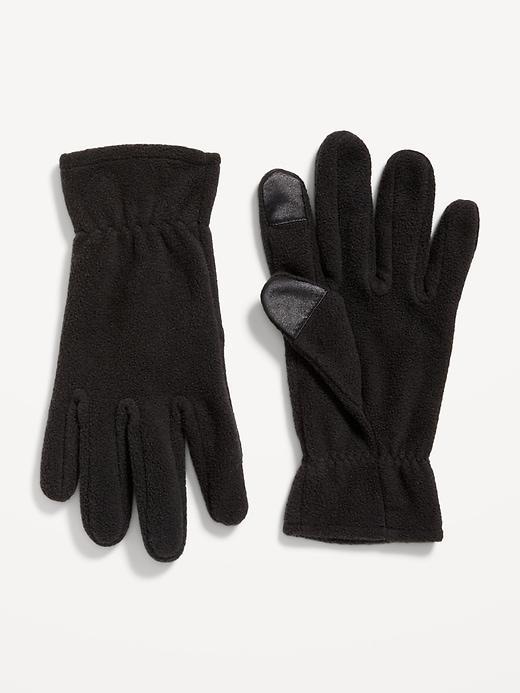 Text-Friendly Performance Fleece Gloves for Men Product Image