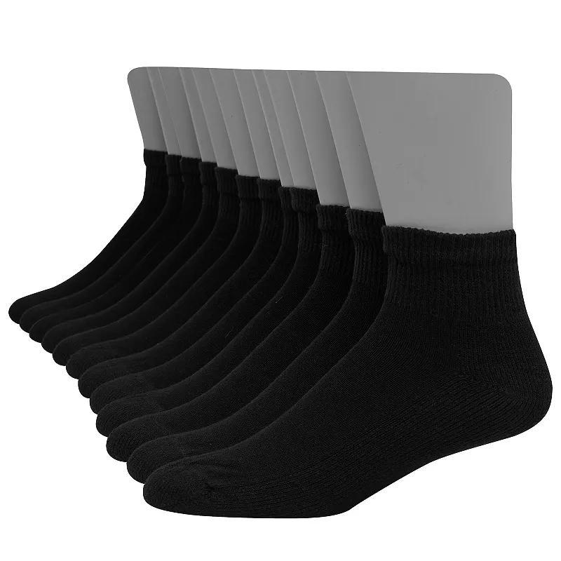 Mens Hanes Ultimate 12-pack Soft & Durable Ankle Socks Product Image