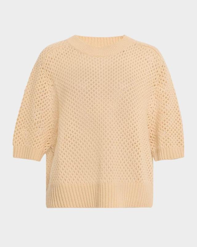 Open-Knit Wool Cashmere Sweater Product Image