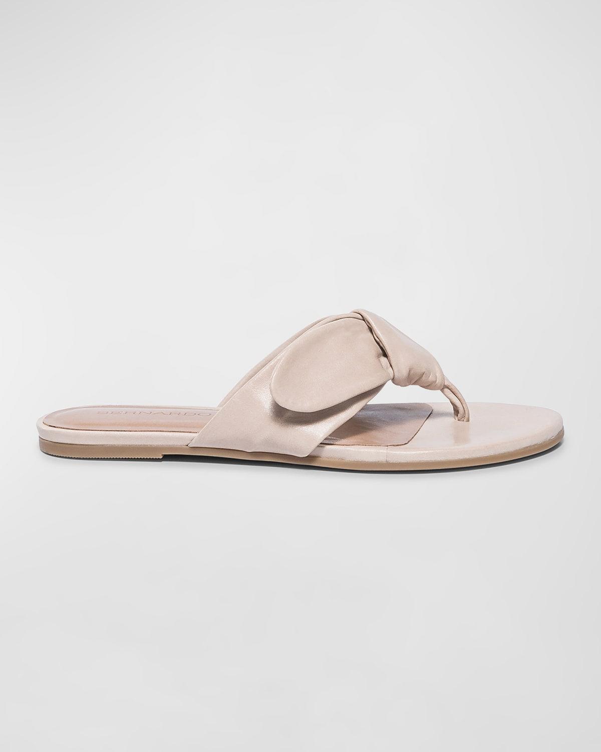 Calfskin Thong Slide Sandals Product Image