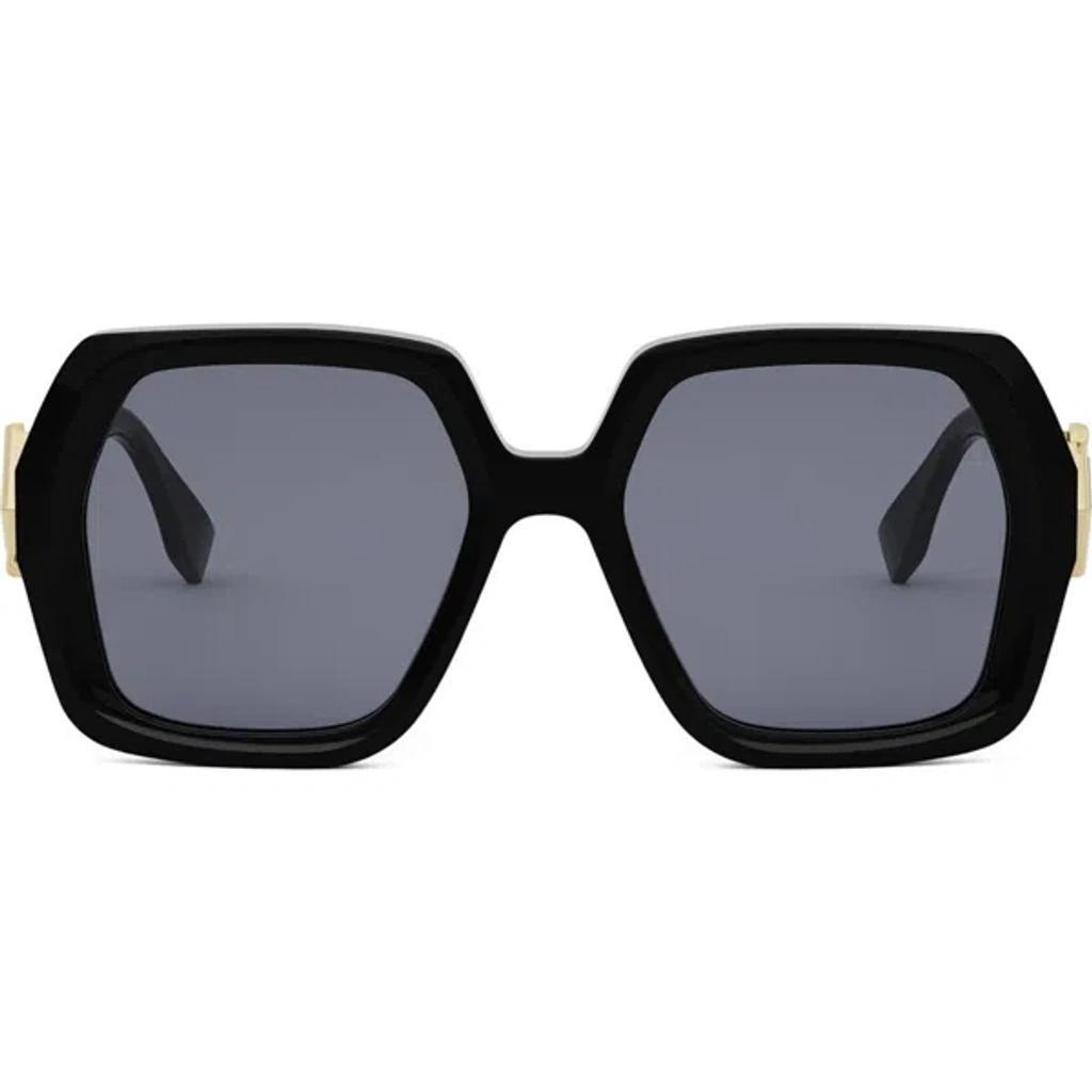 Black Ff Diamonds Sunglasses Product Image