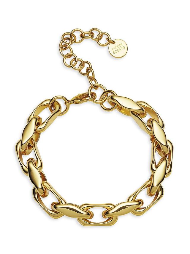 Womens Zagora Bessie 24K-Gold-Plated Chain Bracelet Product Image