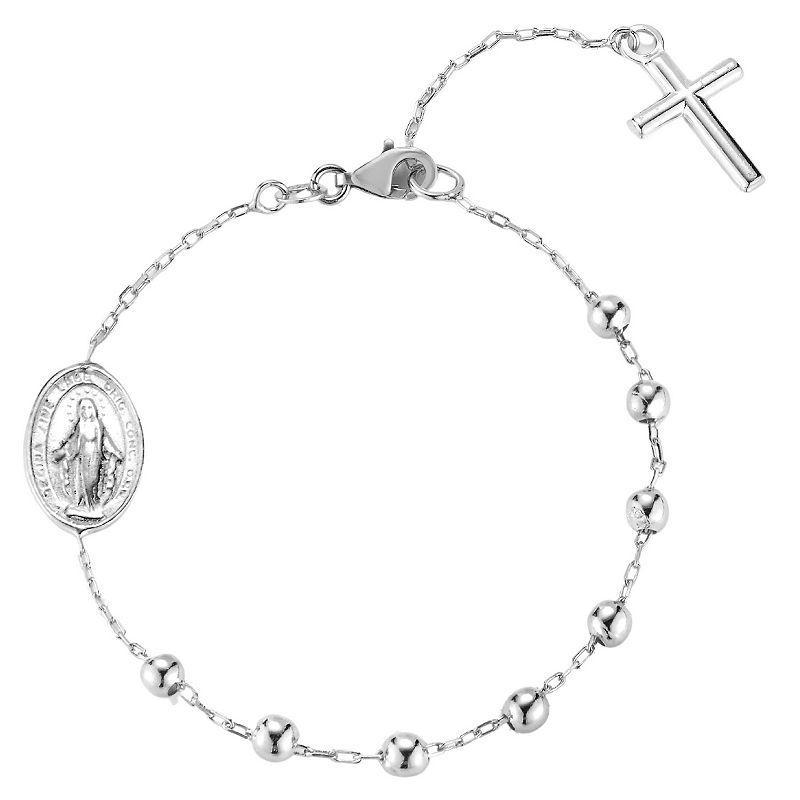 Sunkissed Sterling 14k Gold Over Sterling Silver Rosary Bracelet, Womens Product Image