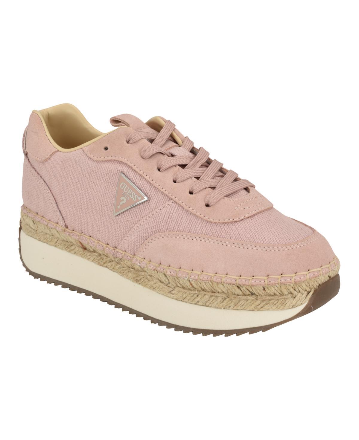 Guess Womens Stefen Lace Up Casual Espadrille Sneakers Product Image