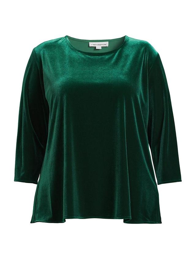 Womens Velvet Crewneck Top Product Image