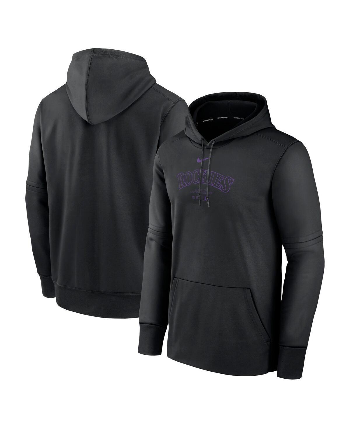 Men's Los Angeles Angels City Connect Practice Nike Therma MLB Pullover Hoodie Product Image