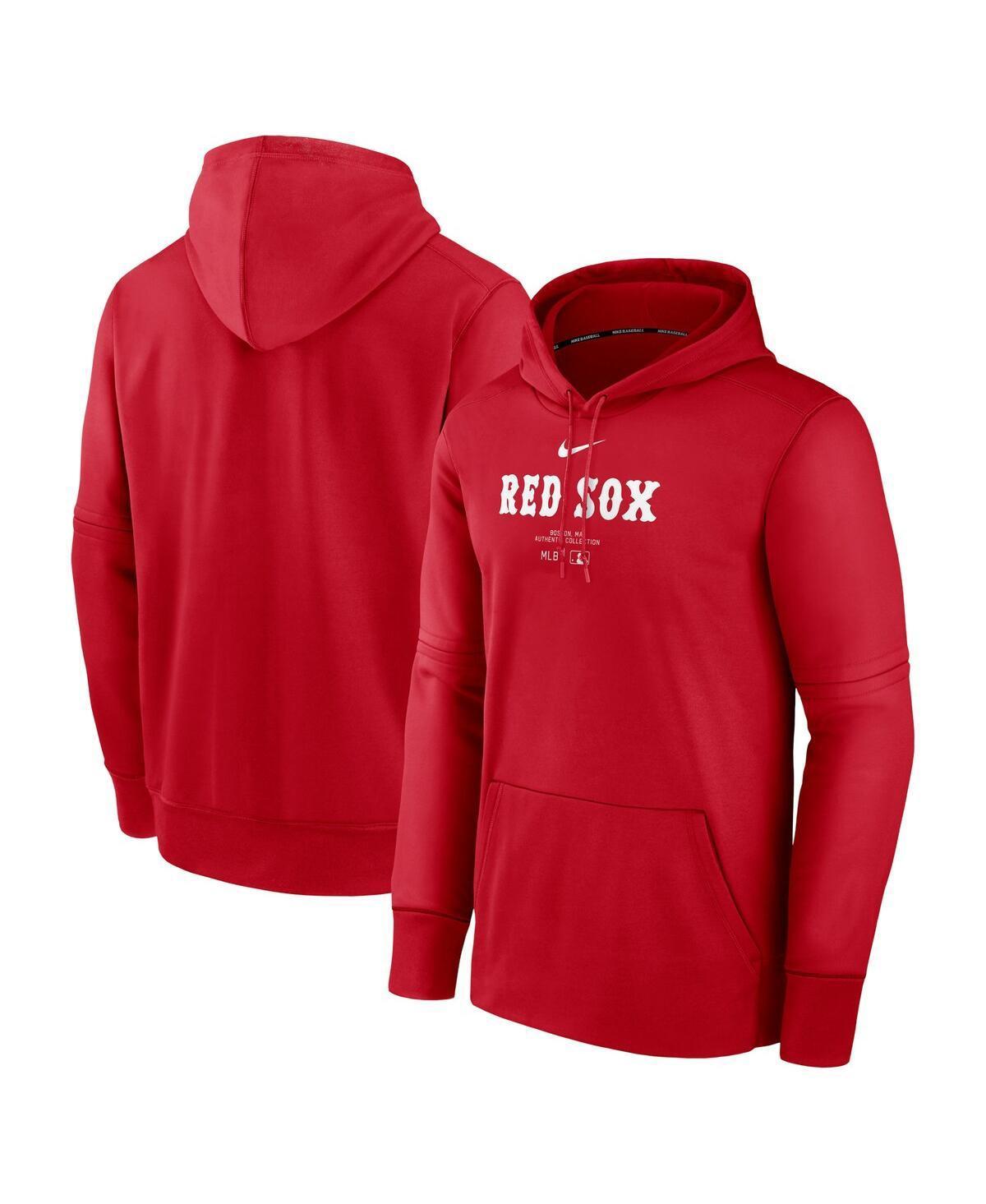 NIKE Men's  Red Boston Red Sox Authentic Collection Practice Performance Pullover Hoodie Product Image