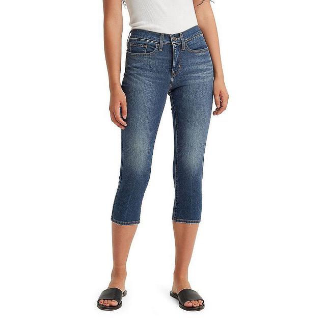 Womens Levis 311 Shaping Capris Dark Blue Product Image