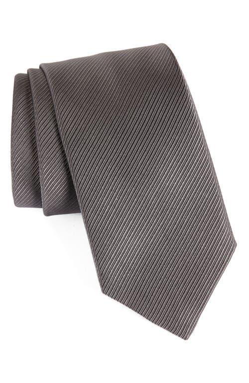 David Donahue Stripe Silk Tie Product Image