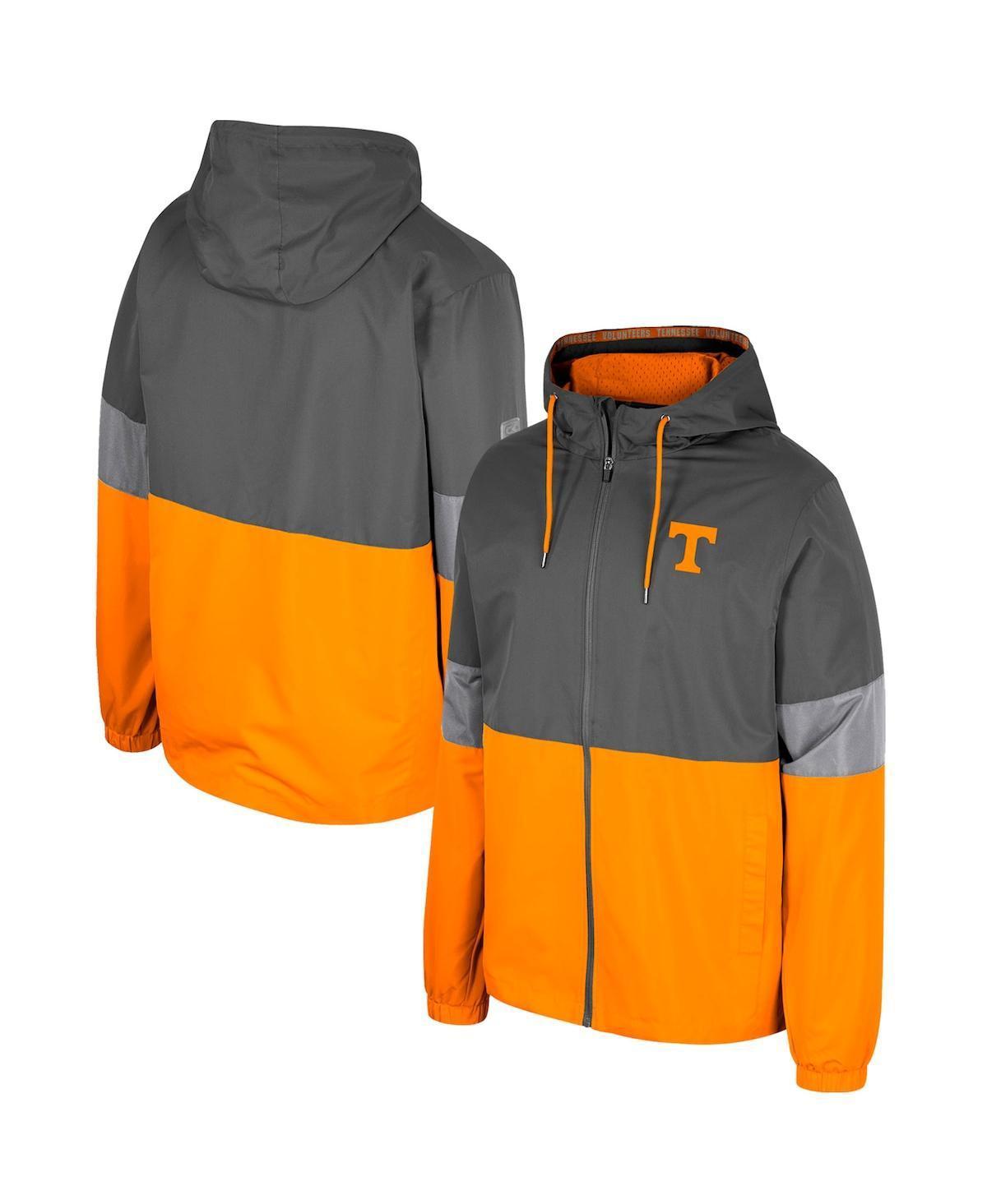 Mens Colosseum Charcoal Tennessee Volunteers Miles Full-Zip Jacket Product Image